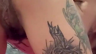 Horny Nerd Girl Opens Her Ass by Herself and Squirts