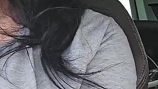 Nipples Playing During Drives Car