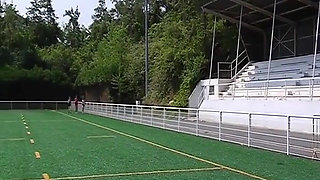 Busty French Babe Riding Cock After Practise