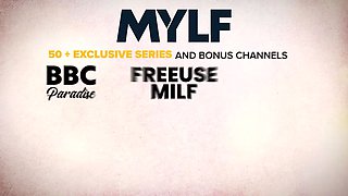 Pervnana - my uber-sexy step grandma has fresh set of gigantic tits and lets me slip my cock inbetween them