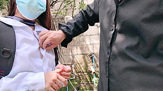 STUDENT AND TEACHER FUCK AT THE BACK OF SCHOOL