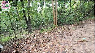 Thai Teenager Walks Around Picking Mushrooms And Gets Fucked In The Pussy. Thai Audio