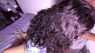 Mexican Anal in Pajamas Is by Two Guys and Husband Fills Her Face with Milk