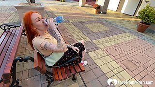 I Pick Up a Exciting and Cock Her Down in a Public Toilet