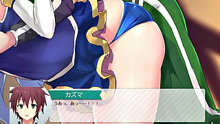 Konosuba Parody: Sluts Seduction Resists His Will