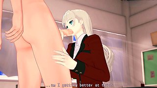 Kakegurui hentai, ririka, rectal