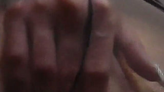 Blond Skinny Girl Nylon Masturbation Close-up!
