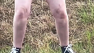 Outdoor Female Exhibitionist: Hitchhiking Flash