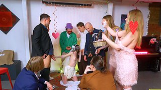 Bride Luna Lynx Takes on Double Penetration and a Hardcore