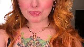 Hot smoking amateur redhead babe Whitney masturbates