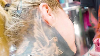 Tattooed Couple Fuck with Big Cocks Merry Gets Inked Foursome