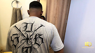 Rioc Fucks His Stepsister Before She Enters the Bathroom