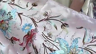 Satin Scarf Lover and Cumming on a Shiny Satin Scarf, Lady Victoria Valente