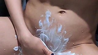 Shaves Pussy in Bath and Masturbates to Orgasm Solo
