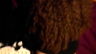 Cum on her panties - amateur CFNM fun