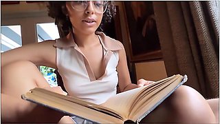 Bookworm Little Step Sister Tries Sex - Dani Diaz