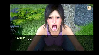 Cartoon porn gameplay with big boobed brunette and uncensored ecchi action