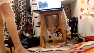 Bondage fetish solo toying hussy