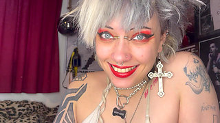 Mouth Tour Red Lipstick Goth Girl
