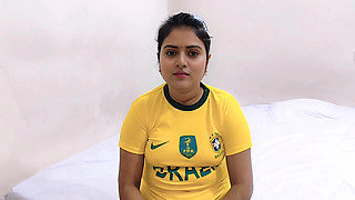 Step brother fucking his beautiful step sister while betting on a football game.(Full Bangla  Audio)
