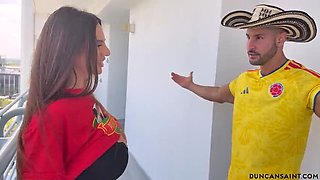 Huge Tit MILF Invites Me In To Watch The Soccer Game