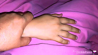 Fun at midnight in her room