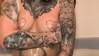 Chubby Brunette Big Boobs Dildo Masturbation