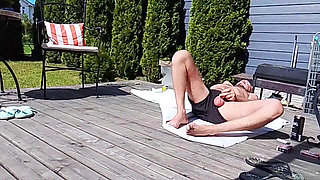Vacation with Stepmom in the Backyard in Front of Neighbors