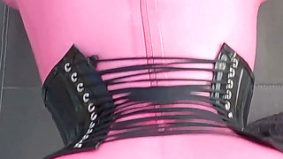 Cristal Kinky Pink Rubber Doll Getting Fucked Outdoors POV