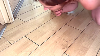 Licking Dirty Floor and Toilet, Flashing Head in It