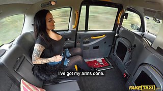 Inked Blonde Passion with Beth Adams in Taxi Heat