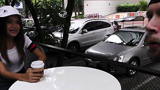 Tiny Thai teen picked up at coffee place