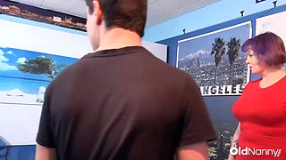 Naughty GILF Tigger Performing Long Oral Session On John Luna