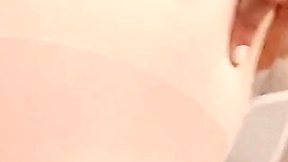 Hot housewife sexually rustles her apron in the kitchen