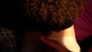 Cum on her panties - amateur CFNM fun