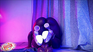 Riding My BBC Dildo in Fresh Heels Until I Flood the Floor Backshots & Squirt Explosion