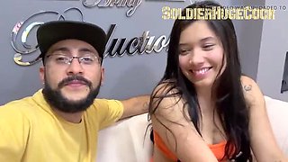 Beautiful Latina LindaHouston Visits and Deepthroats My Huge Cock, Swallowing Every Drop!