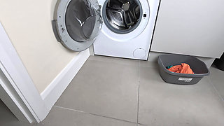 Stuck in the Washing Machine and Had to Pee in Panties