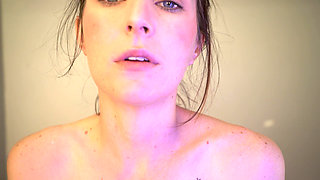 Sexy Close up Cute Smoking Session - Petite Redhead Lip Tease