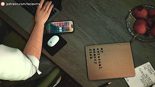 Taking my daughter's slutty bestfriend on the desk