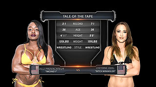 Cheyenne Jewel Vs Kelli Provocateur Female Wrestling