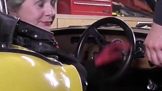 Vintage car garage fuck