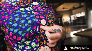 Petite Blonde Squirter Coco Lovelock Gushes on MILF Lauren Phillips Big Natural Tits