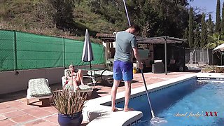 Mature Maggie Moon Fucks the Pool Boy