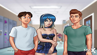 SummertimeSaga - Nearly Cum In College Locker # 91