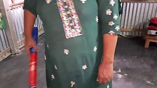 Stepson fucking stepmom village at home