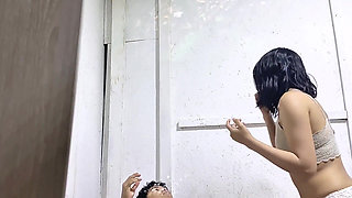 Sex Recorded with Iphone with a Horny Filipina Who Rides Her Stepbrother's Cock and He Licks Her Ass