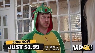 Vip4k. a role-playing game with grandpa concludes with a cum shots on her sexy body