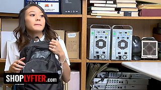 Petite asian shoplyfters caught and pounded hard total movie