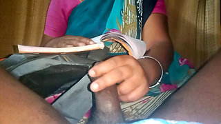 Tamil Tuition Teacher handjob with boyfriend cock